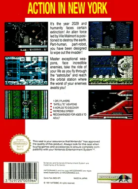 S.C.A.T. - Special Cybernetic Attack Team (USA, Europe) (Virtual Console) box cover back